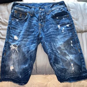 Mens True Religion Jean Shorts